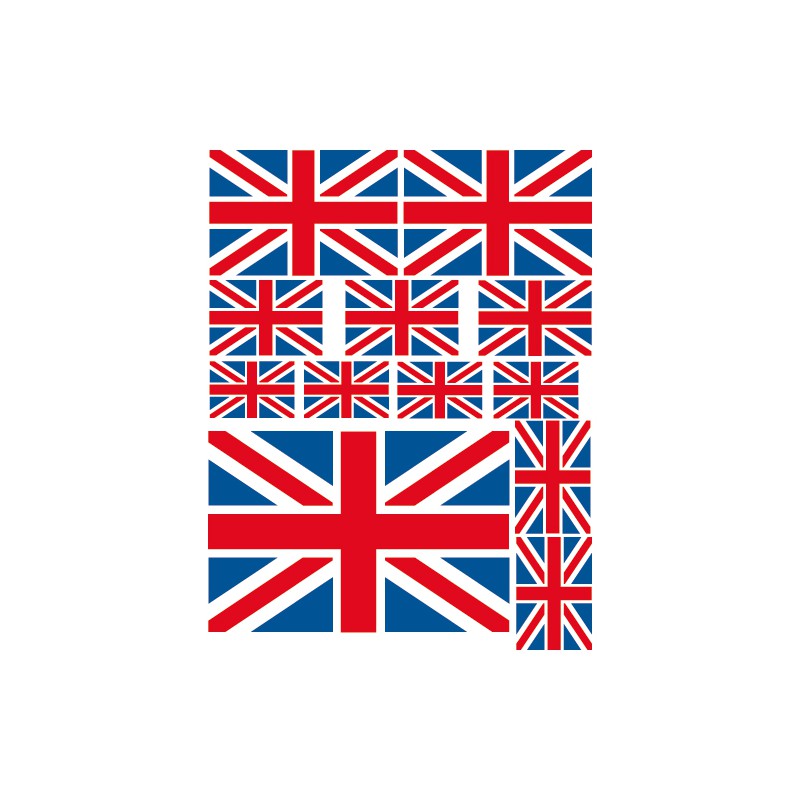 Stickers drapeau anglais rétroviseur de Mini