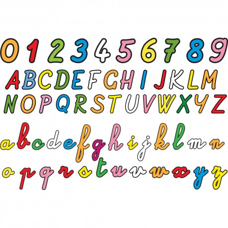 Stickers alphabet et chiffres pour apprendre, déco enfants
